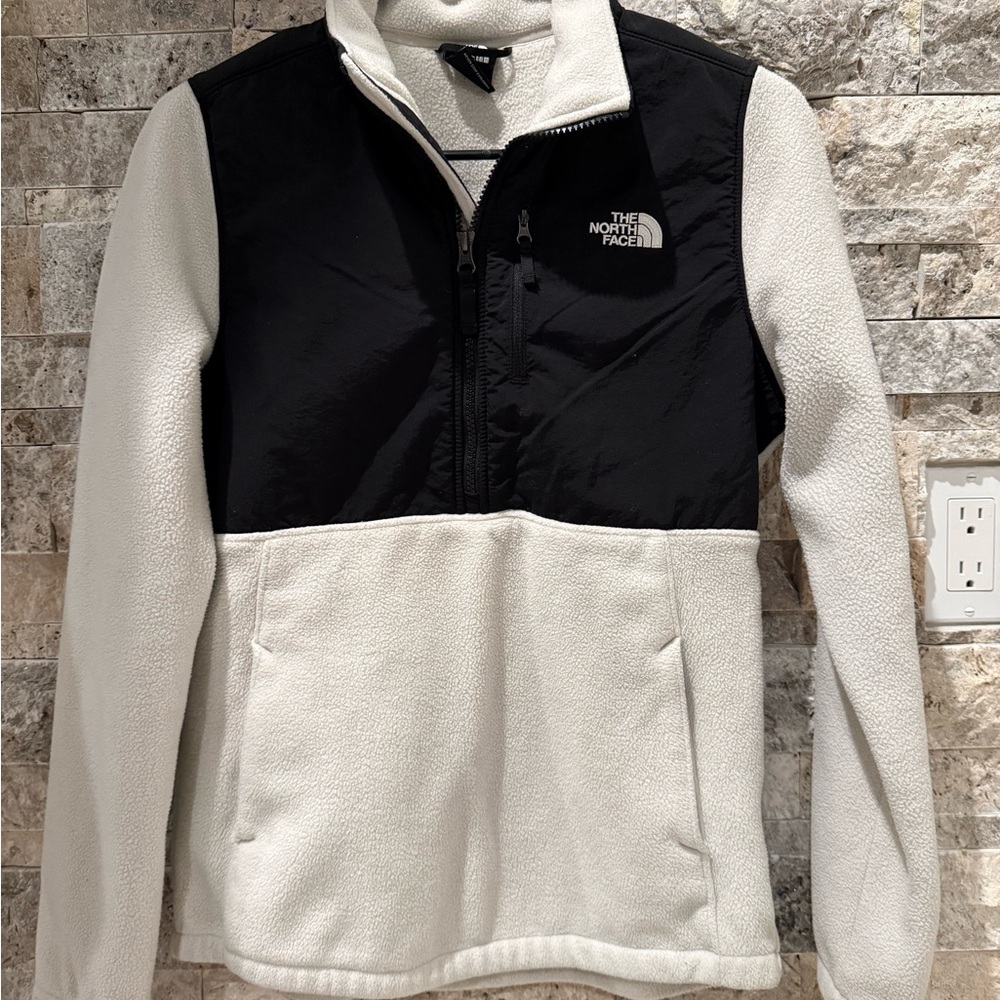 The North Face Black and White Fleece Jacket